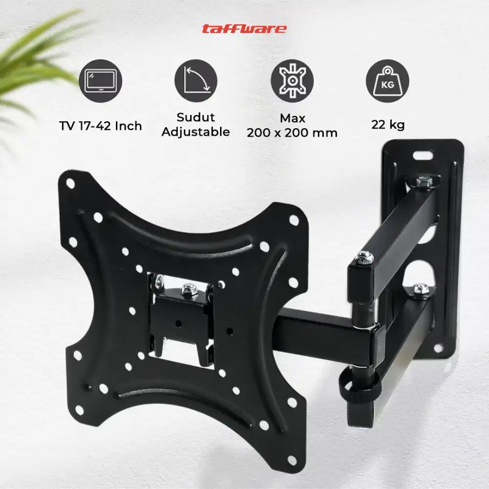 Bracket tv Telescopic Vesa 200 x 200 for 17-42 Inch