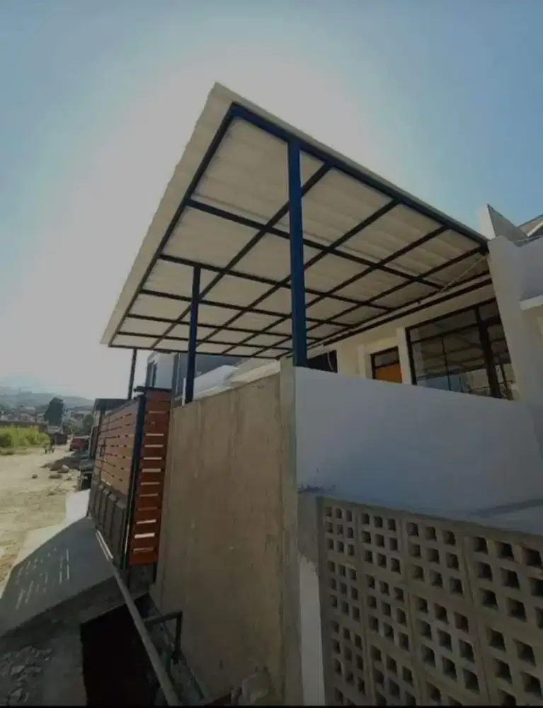 Kanopi baja ringan dan besi hollow galvanis