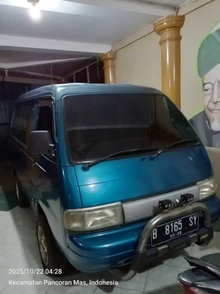 DIJUAL CEPAT SUZUKI CARRY ANTI PELURU 1994 MT BENSIN 1.300 CC BIRU