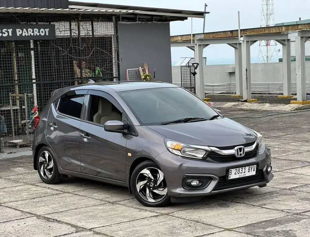 ‼️dp10‼️km low Honda Brio Satya E CVT AT abu hitam 2019 2020