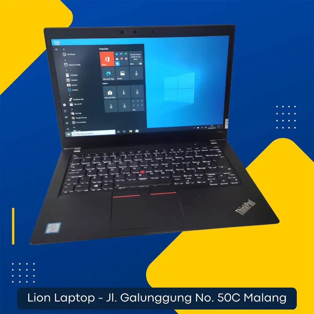 RAM 8GB Core i5 gen 8 Touchscreen Lenovo Thinkpad T480s SLIM [22|10]