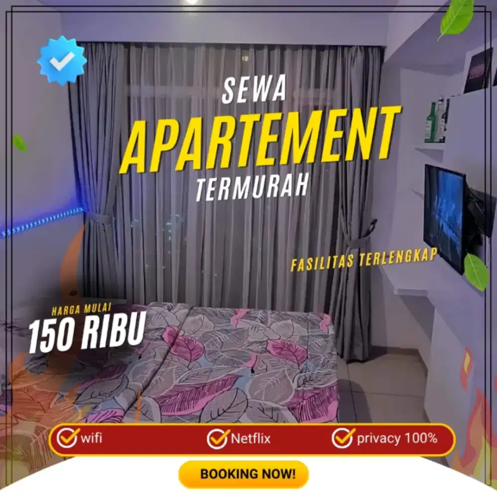 Sewa Apartemen Tangerang TREEPARK Harian/Transit Termurah