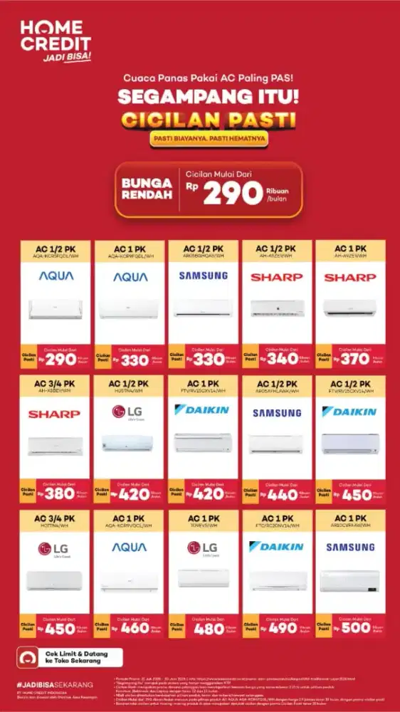 Dapatkan barang impian mu dengan mudah.
