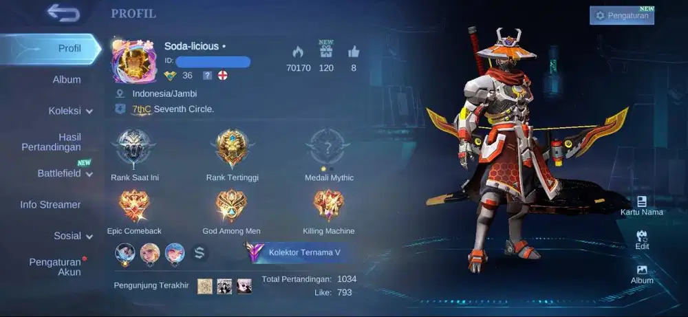 Akun MLBB Winrate OK.