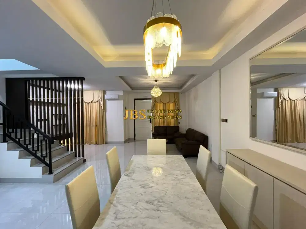 Dijual Rumah Siap Huni Fully Furnished di Komplek Jewel Park Jalan Starban - Polonia