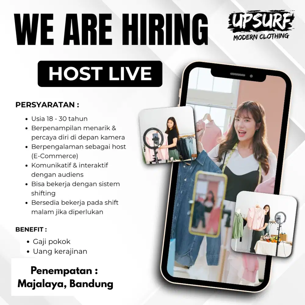 Lowongan Kerja Host Livestream