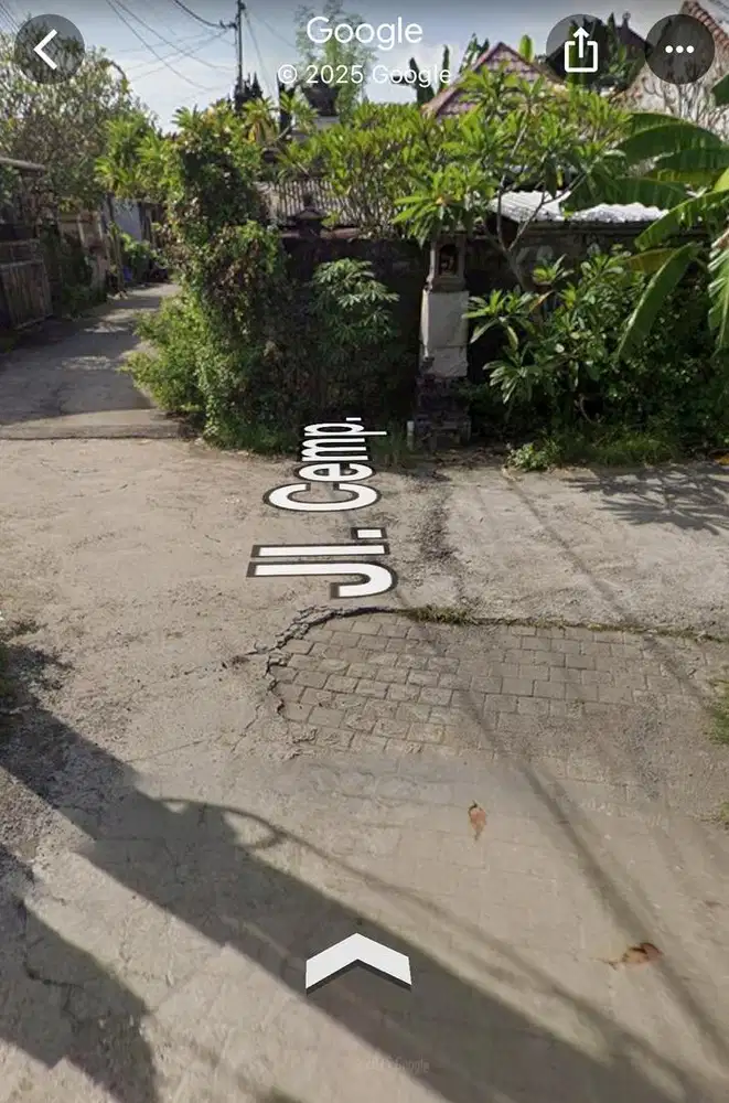 Jual Tanah Saja , bangunan lt 2 tidak dihitung