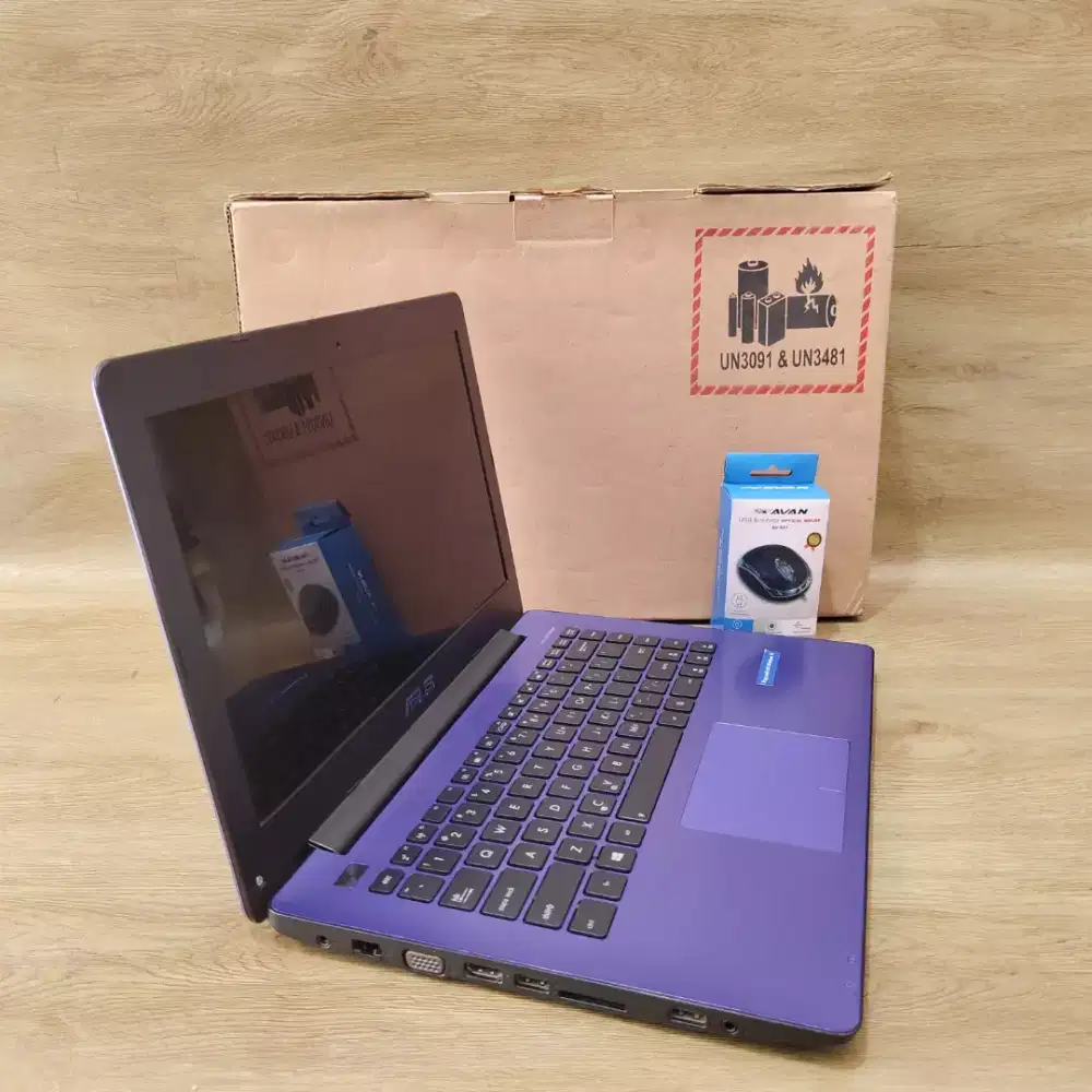 Laptop Asus Slim Ram 8GB  bonus Mouse Baru Siap pakai
