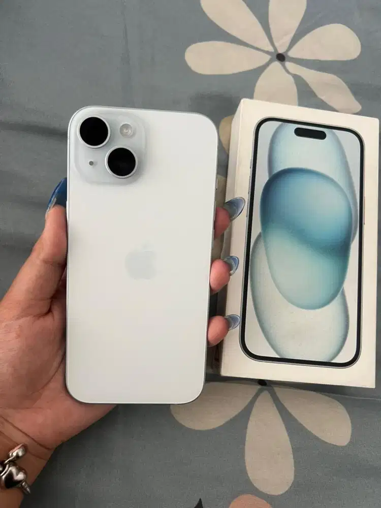 iPhone 15 128gb Blue Garansi Resmi iBox Digimap Fullset Nominus