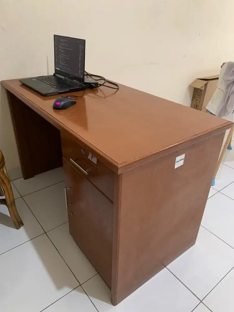 Meja kerja kayu 60 x 120