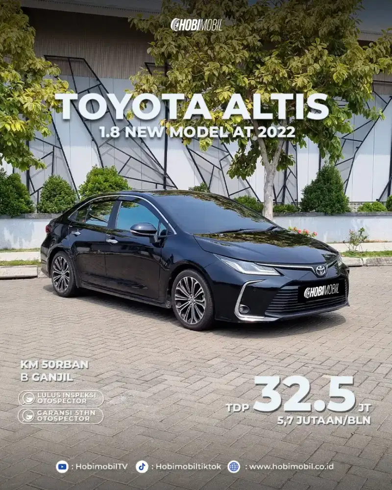 (garansi 5th) Altis v 1.8 at 2021 Pmk 2022