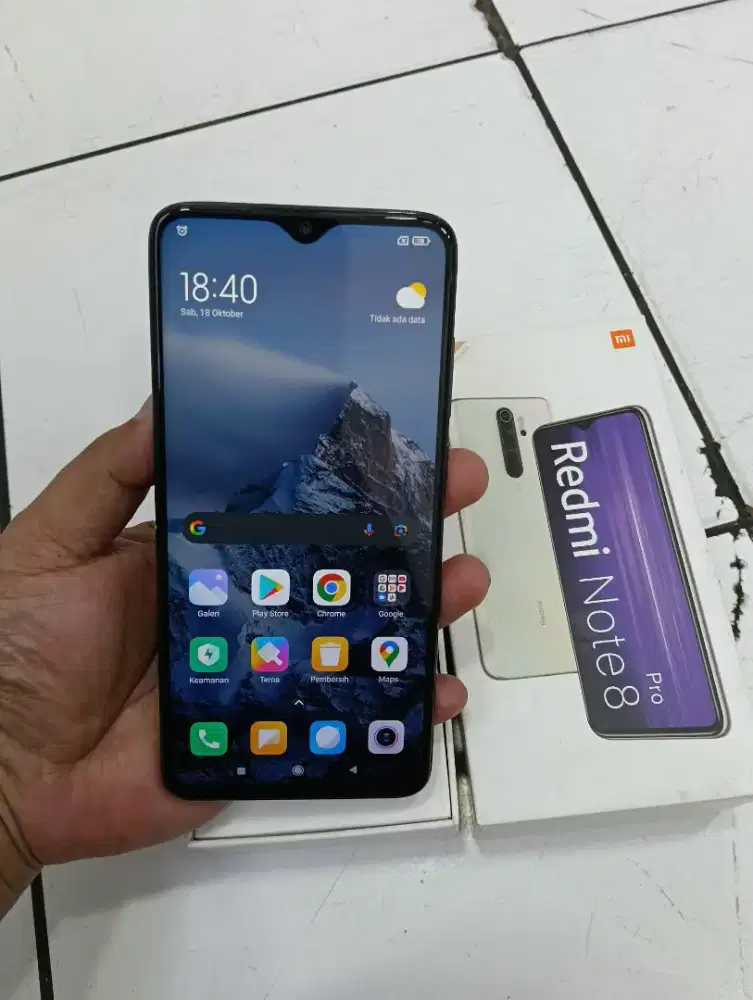 Redmi note 8 pro ram 6/64gb Fullset
