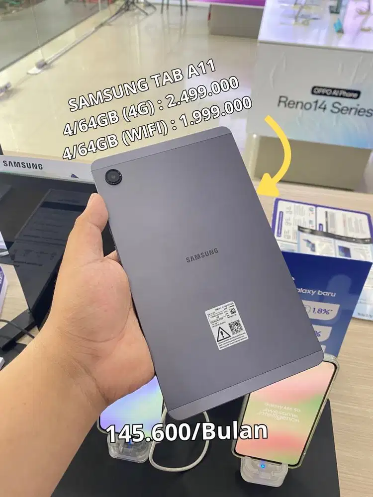 SAMSUNG TAB A11 LTE BISA KREDIT ATAU CASH CUMA PAKE KTP AJA BUNGA 0%