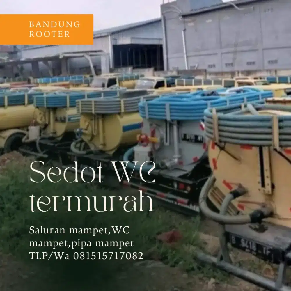 Jasa sedot WC dan pelancaran saluran tanjungsari murah