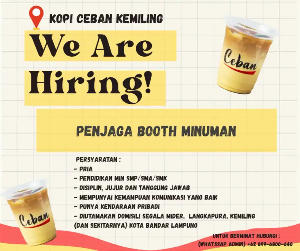 PENJAGA BOOTH KOPI