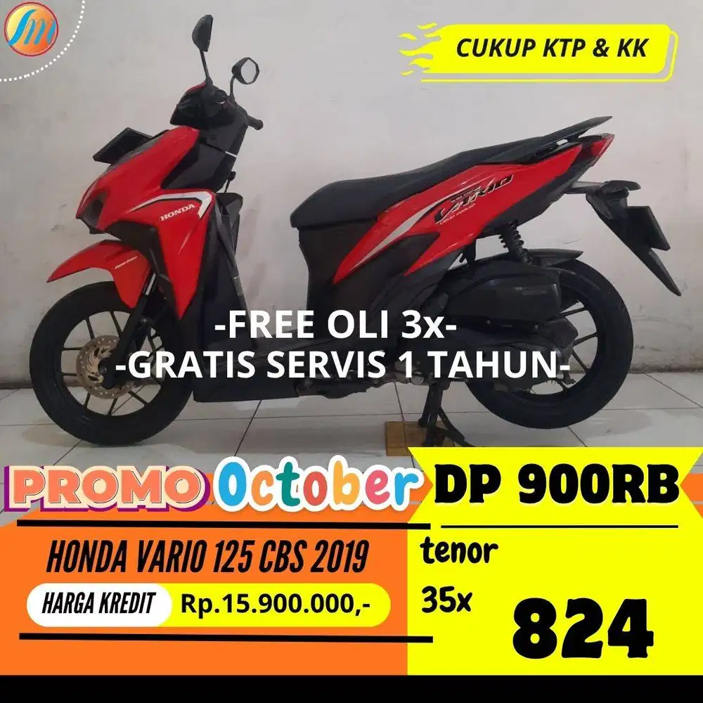 HONDA VARIO 125 CBS 2019 KREDIT DP 900RB ANGSURAN SANGAT TERJANGKAU