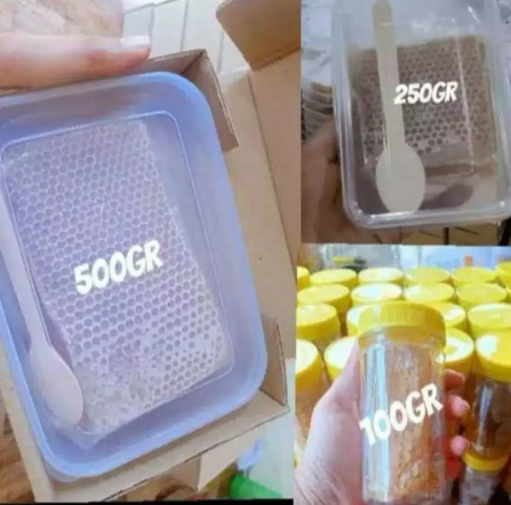 Promo 3paket madu saarang. Free kemasan kardus+sendok