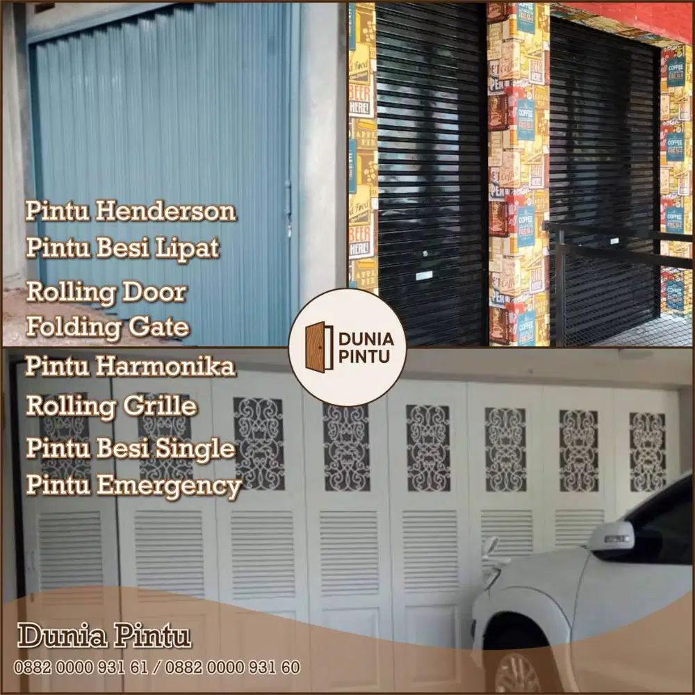 Dunia Pintu jual pintu Rolling Door dan folding gate harga terjangkau