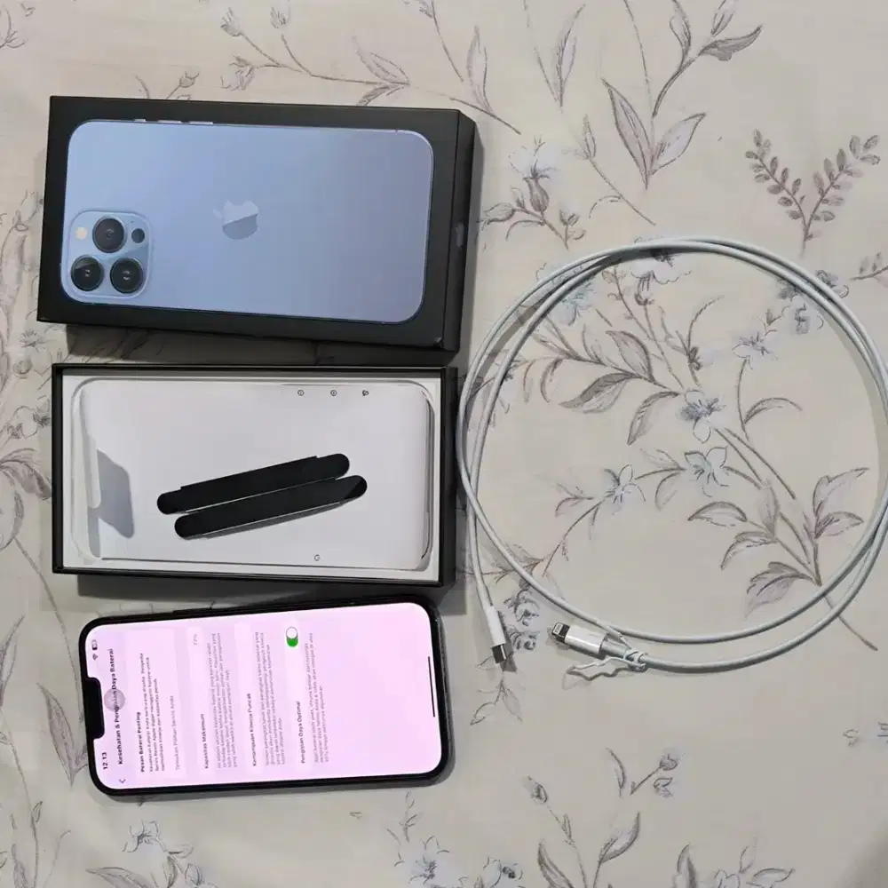 Jual iphone 13 pro max 256Gb ex ibox fullset like new