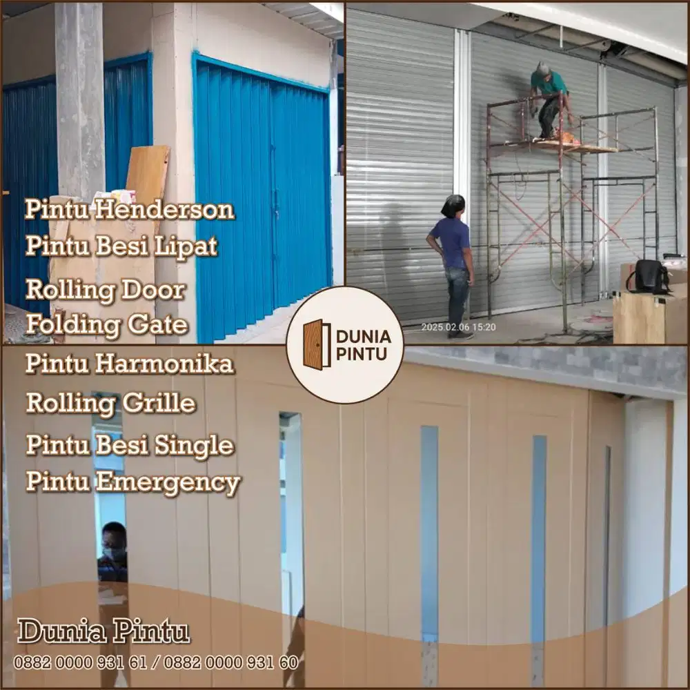 Rolling door &Folding Gate Dunia Pintu pasang baru perbaikan bandung