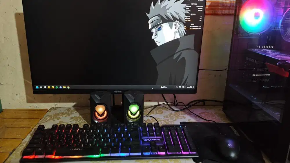 PC Gaming Ryzen 5 8500G + RTX 3060 128gb + monitor 24”165Hz + UPS
