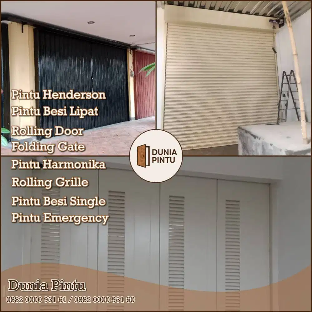 Jual Pintu Garasi Henderson, Rolling door, folding gate di bandung