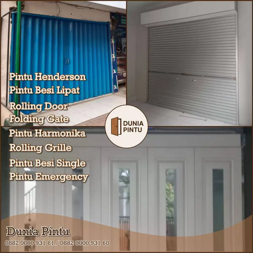 Menjual Rolling Door, Folding Gate, pintu henderson, spesialis pasang