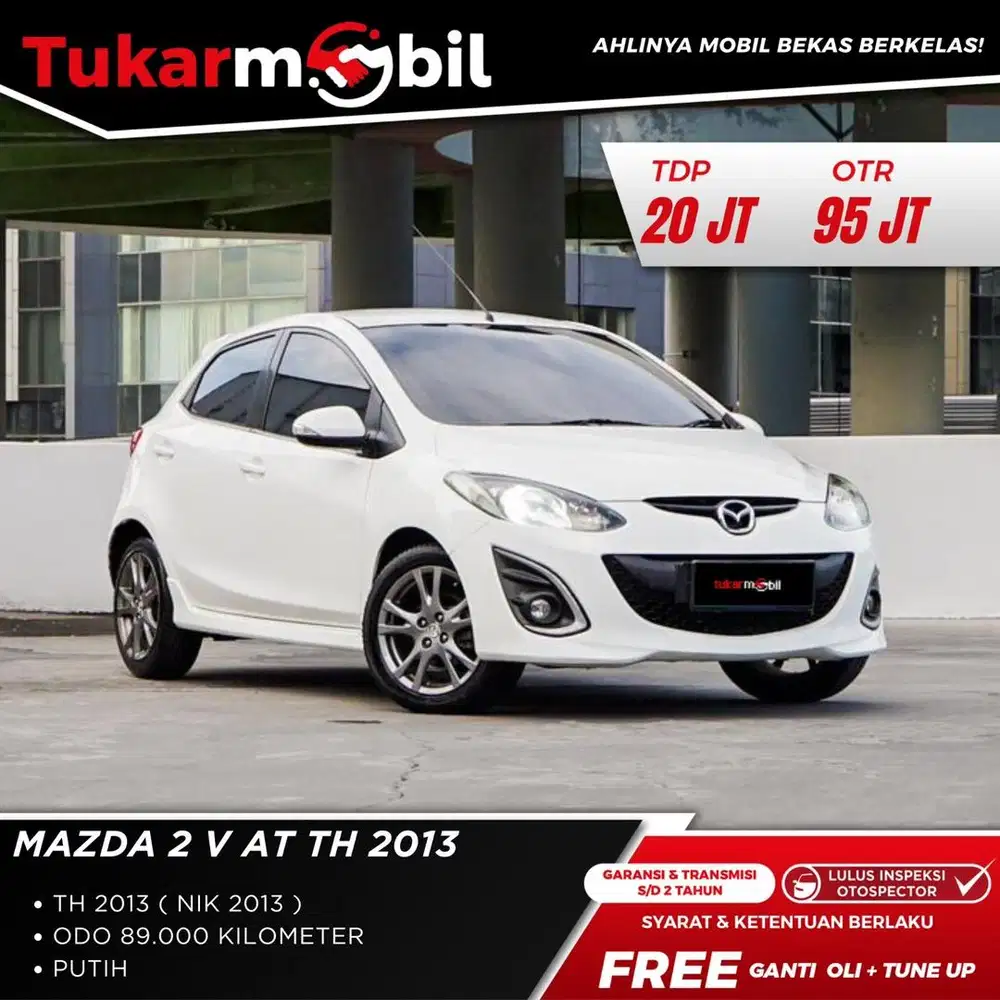 [BERGARANSI] MAZDA 2 V METIK TAHUN 2013 PUTUH PAJAK PANJANG