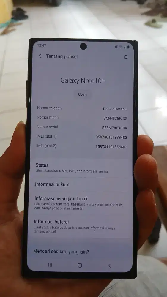 Samsung note 10 plus 12/256