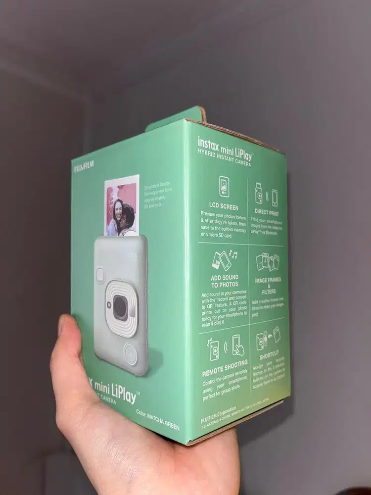 FUJIFILM Instax Mini Liplay Camera - Standard Package, Matcha Green
