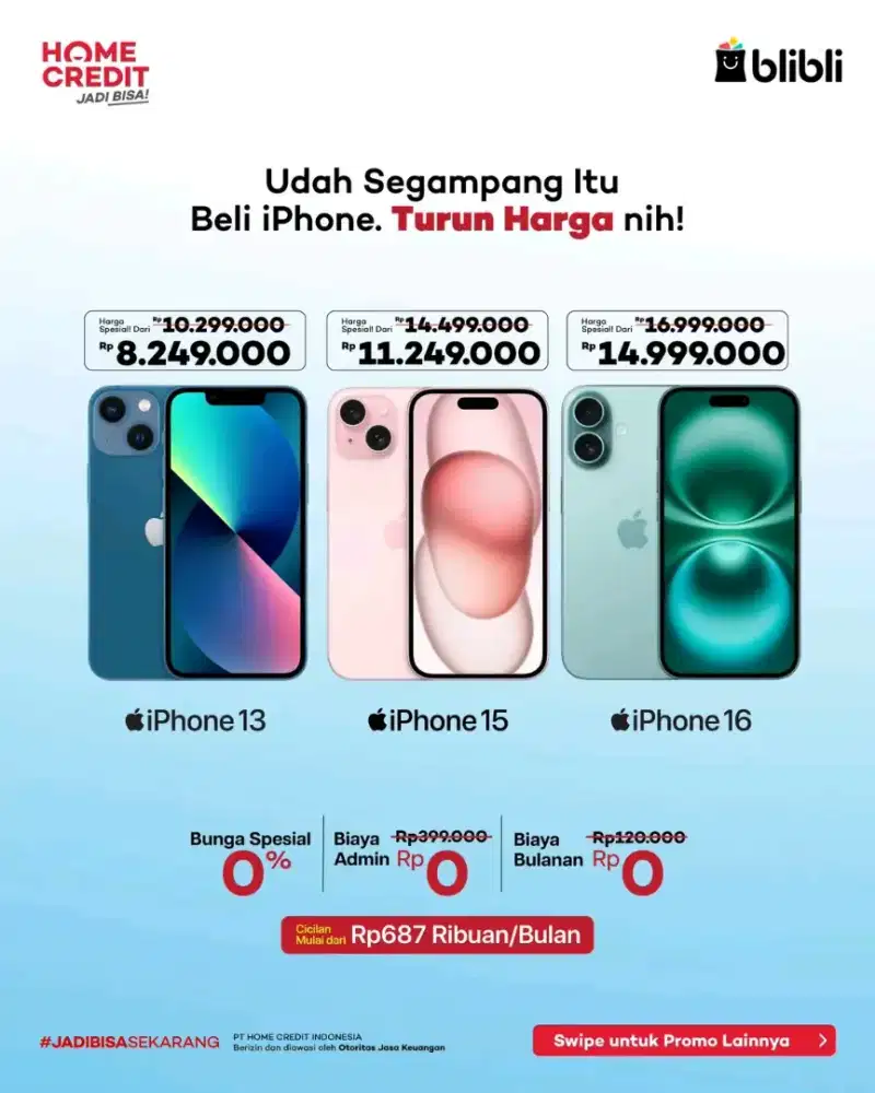 segampang itu dapatkan cicilan gadged  bunga 0%