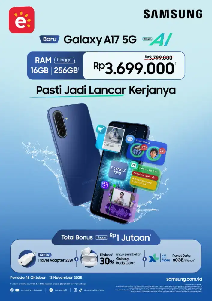 Ready samsung A17 5G bisa kredit tanpa aplikasi hanya ektp