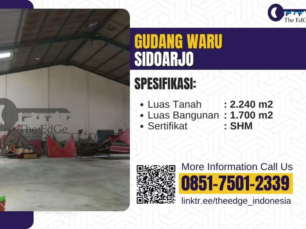 Jual Gudang Waru Sidoarjo - The EdGe