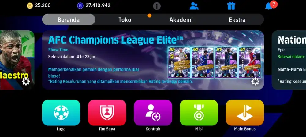 Akun Efootball mobile