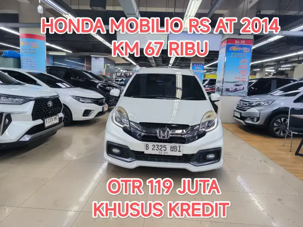 Km 67 ribu HONDA MOBILIO RS 1.5 AT 2014 kondisi istimewa