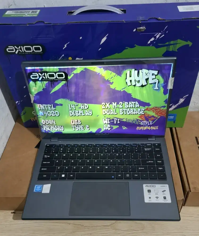 Axioo Mybook Hype 1
Laptop Keluaran 2024 Intel N4020 Ram 4 SSD 128
