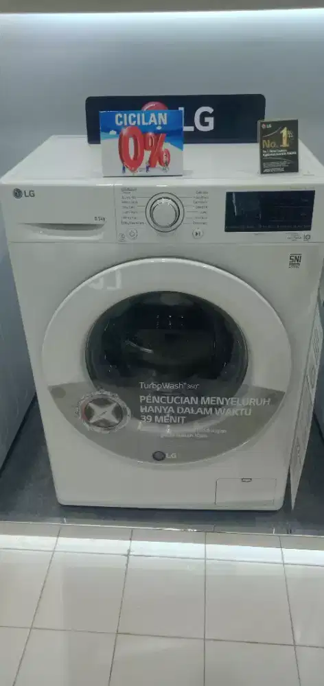 LG FRONTLOAD WASH MACHINE 8.5KG