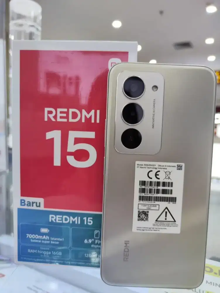 Redmi 15 terbaru baterai 7000 cicilan 200rb tanpa DP
