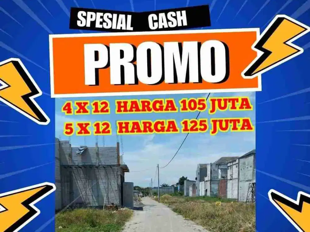 Tanah pekarangan siap bangun Dekat Pabrik Bernardi Buduran Sidoarjo bisa kredit inhouse tanpa bank