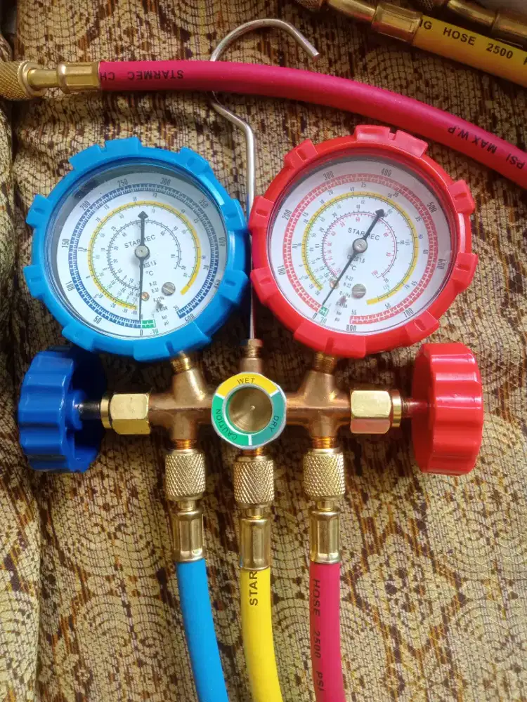 Manifold Double Set AC kondisi Baru