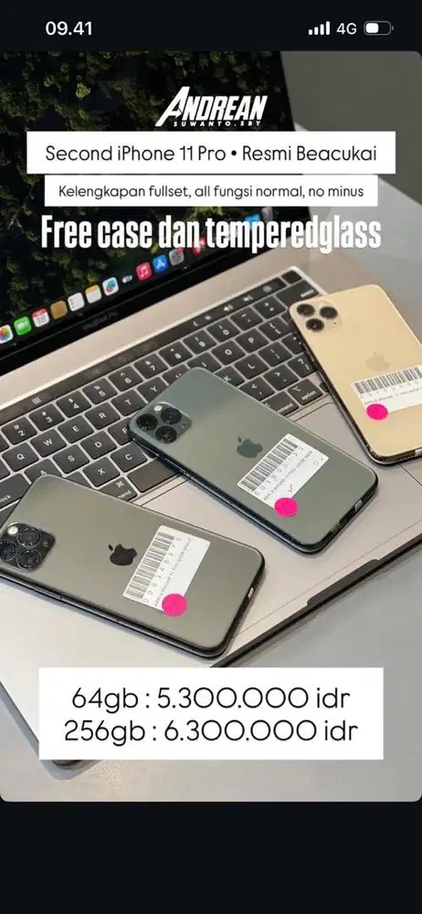 Iphone 11 pro 64gb beacukai