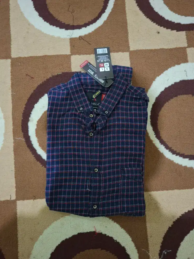 Kemeja Flanel Kotak kotak Rivilla Mens