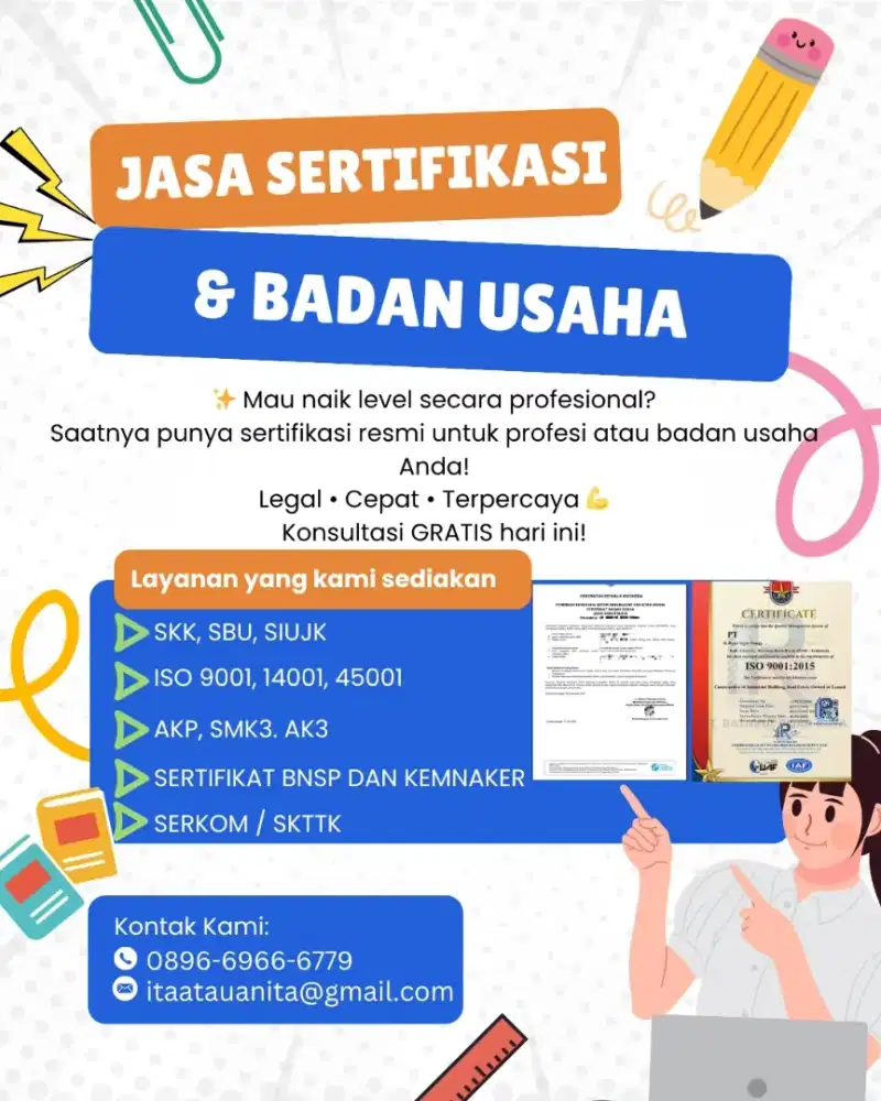JASA SERTIFIKASI DAN BADAN USAHA