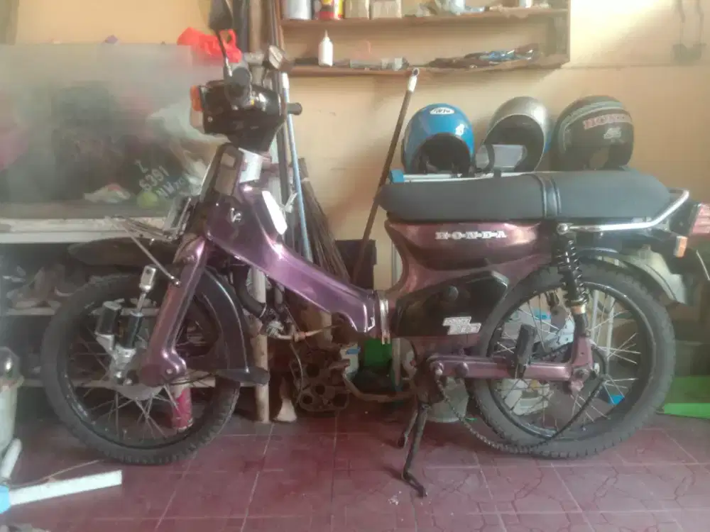 Rangka supercub tinggal naik mesin