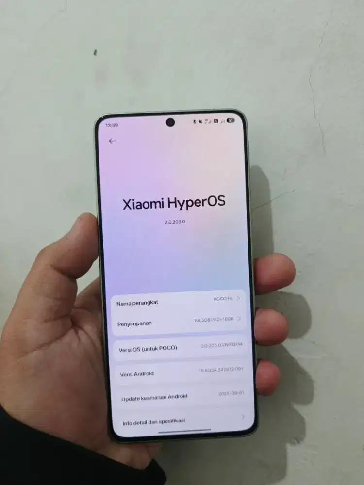 Poco F6 5G warna Titanium ram 12/512 murah aja