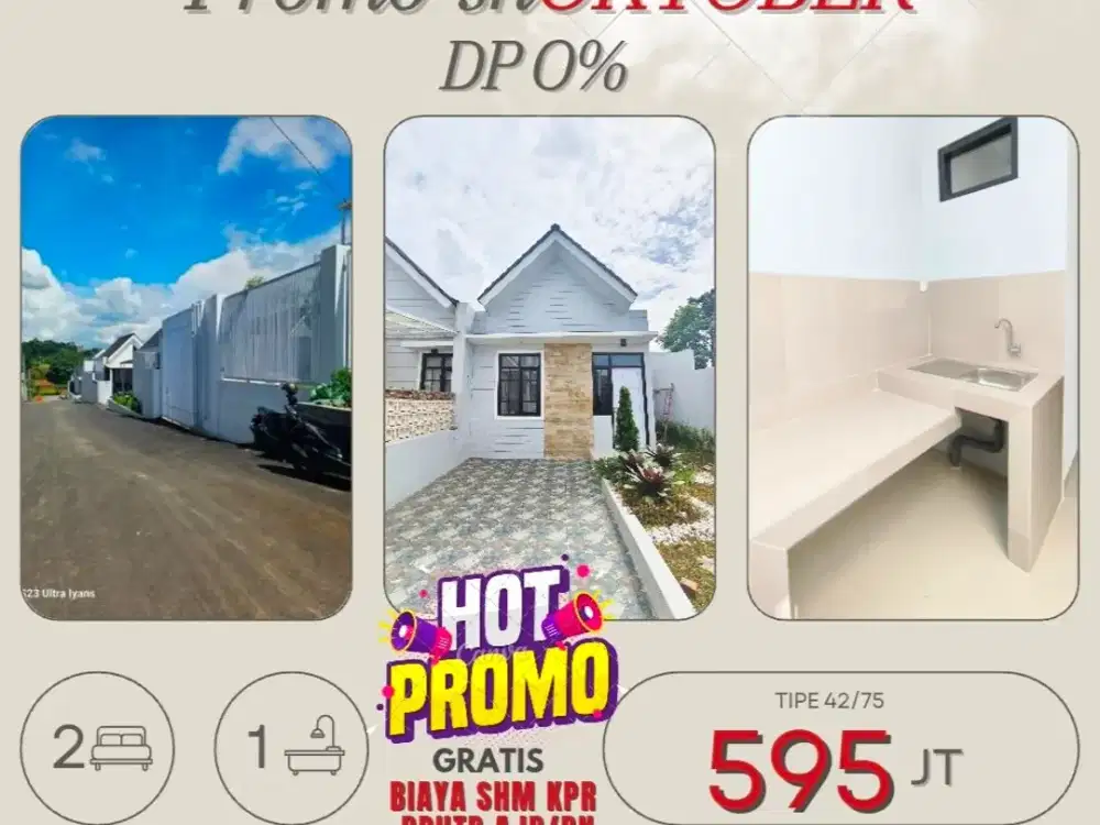 Di Jual Rumah Murah Siap Huni dekat Sarana Umum & Pendidikan Kota Cimahi