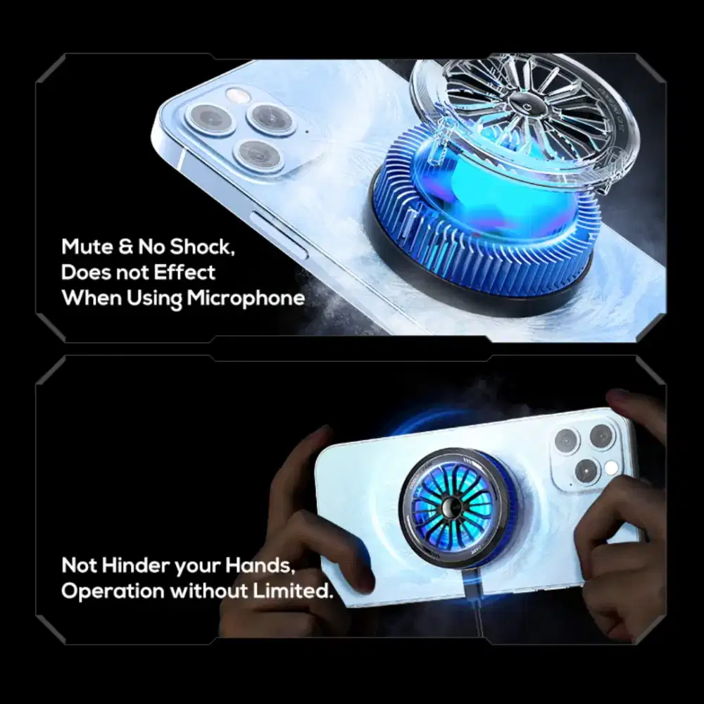 Cooling Fan Cooker Game Untuk HP atau Tablet Model Magnetik