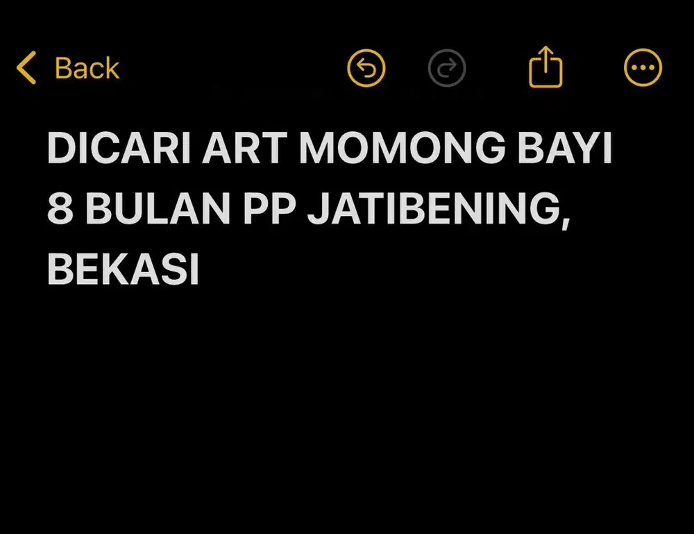 BUTUH ART MOMONG BAYI 8 BULAN PP