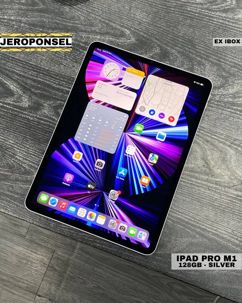 IPAD PRO M1 128GB WIFI EX IBOX BH 95% MULUS LIKE A NEW GARANSI ORIGINA