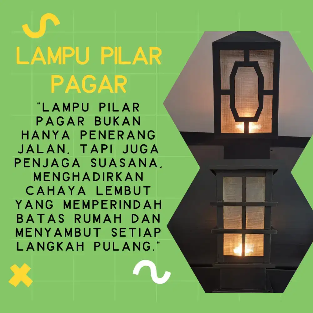 Lampu pilar klasik dan modern